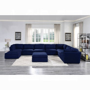56035 Crosby 8PC Modular Blue Fabric by Acme Furniture