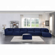 56035 Crosby 8PC Modular Blue Fabric by Acme Furniture