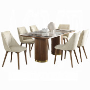 DN03145 7PC Willene Dining Table W/Ceramic Top by Acme Furniture