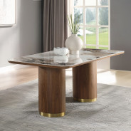 DN03145 7PC Willene Dining Table W/Ceramic Top by Acme Furniture