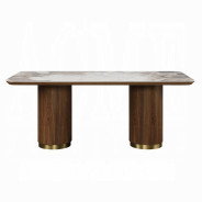 DN03145 7PC Willene Dining Table W/Ceramic Top by Acme Furniture