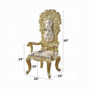 DN01482 7PC Dining Set Victorian Style Gold Finish Cabriole Collection By Acme Furniture