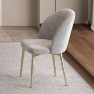 DN04295 7PC Dining Set Modern Style Ceramic Top & Golden Champagne Finish by Acme Furniture
