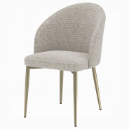 DN04295 7PC Dining Set Modern Style Ceramic Top & Golden Champagne Finish by Acme Furniture