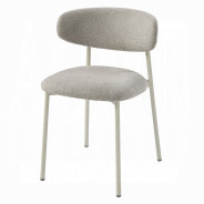 DN03105 7PC Dining Set Modern Style Ceramic Top & Light Gray Finish By Acme Furniture