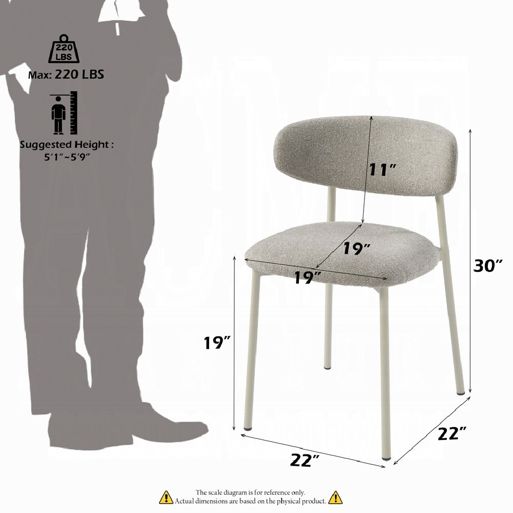 DN03105 7PC Dining Set Modern Style Ceramic Top & Light Gray Finish By Acme Furniture