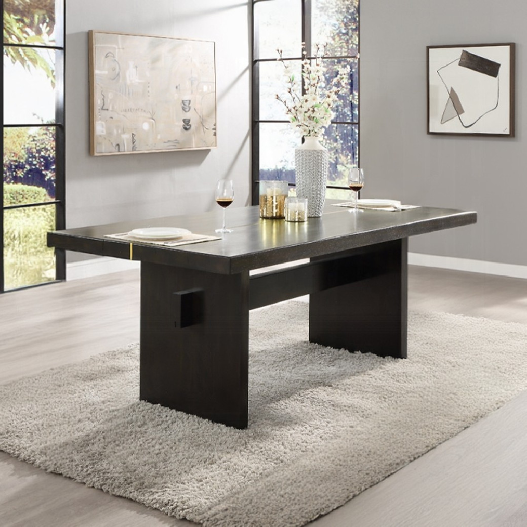 DN02695 7PC Dining Set Modern Style Espresso Finish by Acme Furniture
