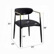 DN02695 7PC Dining Set Modern Style Espresso Finish by Acme Furniture