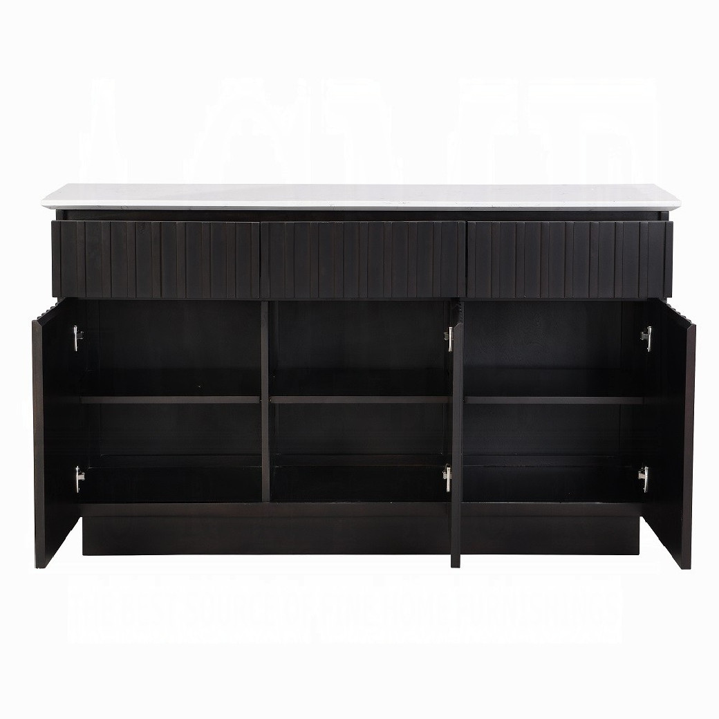 DN02695 7PC Dining Set Modern Style Espresso Finish by Acme Furniture