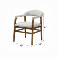 DN03095 7PC Dining set Modern Style Dark Walnut Finish by Acme Furniture