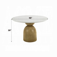 DN02390  5PC Dining set Round Table with marble top Modern Style Kala Collection by Acme Furniture