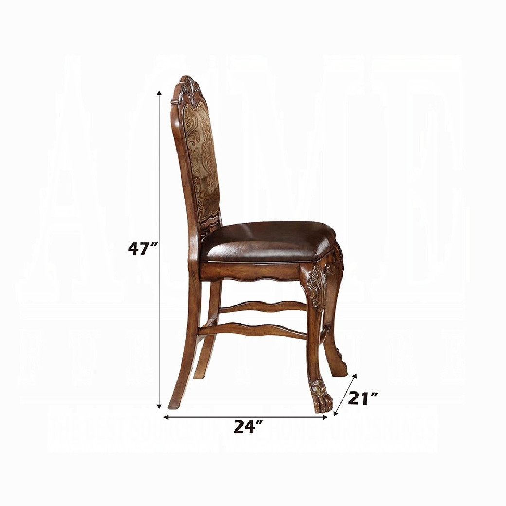12160 Acme Counter Height Dining Set  Cherry Oak Finish Dresden Collection by Acme Furniture