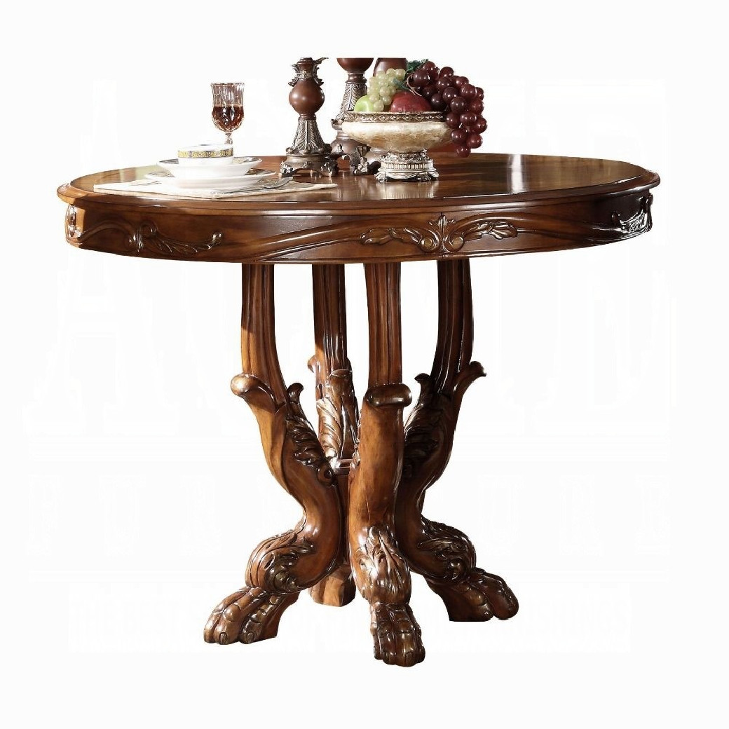 12160 Acme Counter Height Dining Set  Cherry Oak Finish Dresden Collection by Acme Furniture