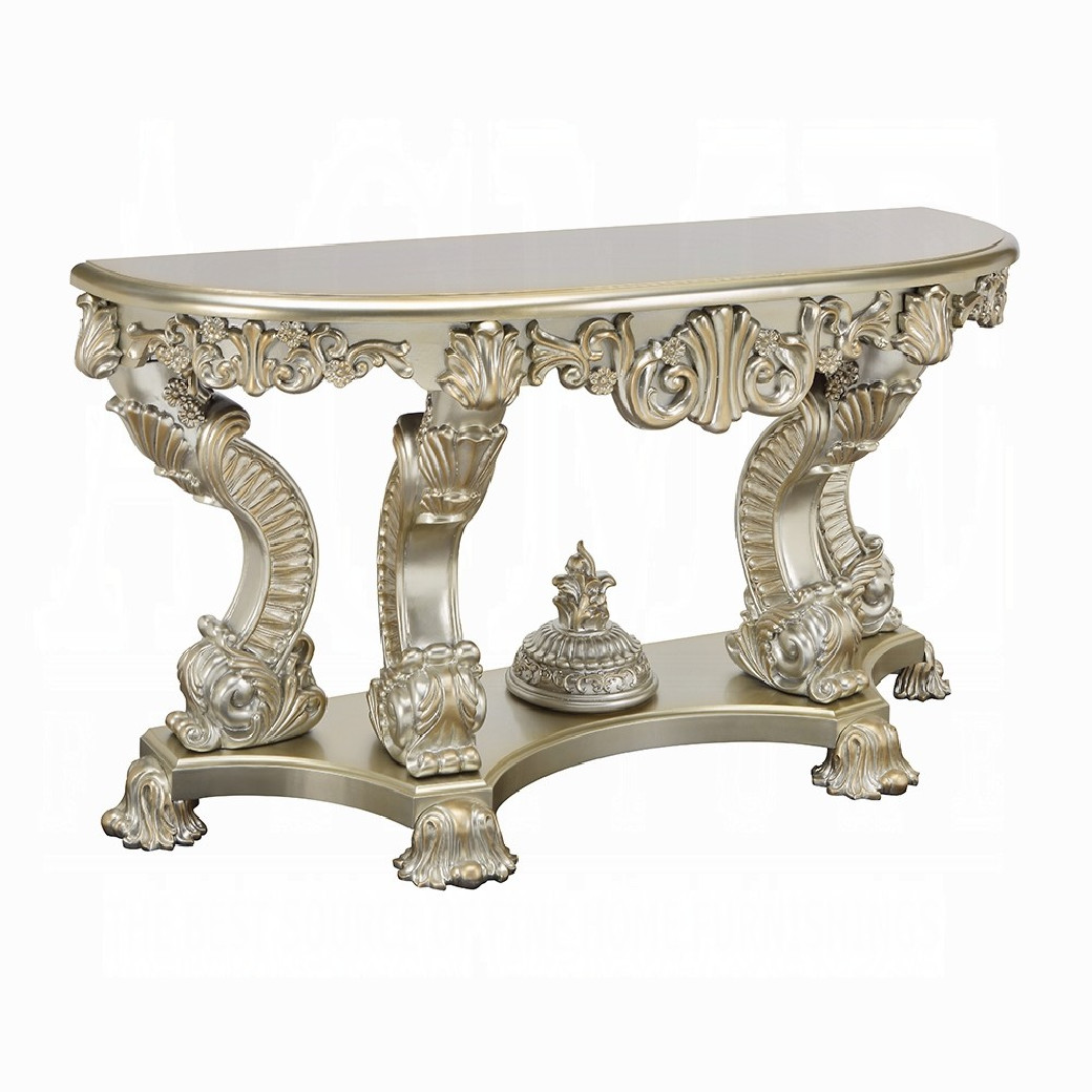 LV01216 Console Table Antique Gold Finish Sorina Collection by Acme Furniture