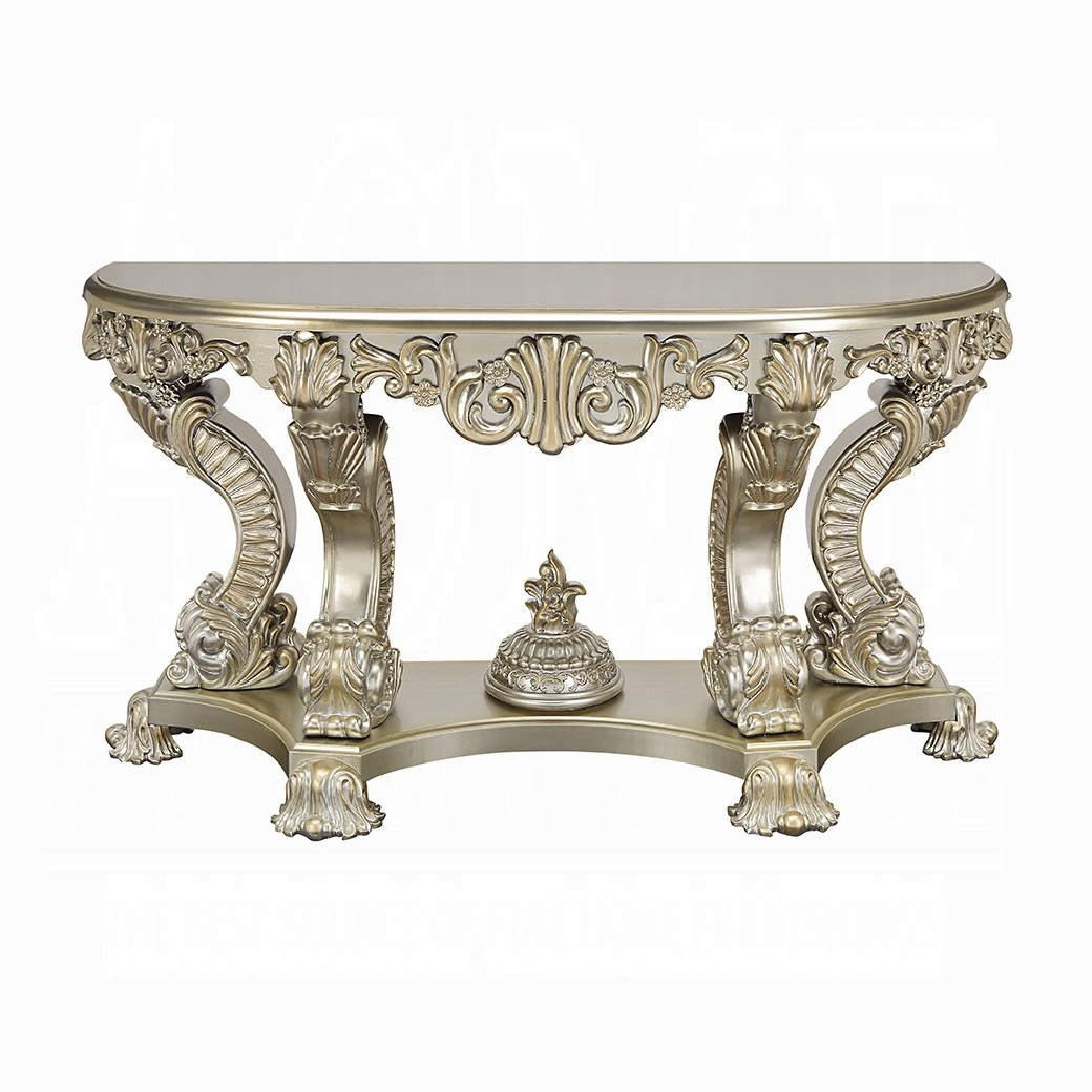 LV01216 Console Table Antique Gold Finish Sorina Collection by Acme Furniture