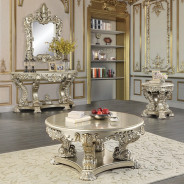 LV01216 Console Table Antique Gold Finish Sorina Collection by Acme Furniture