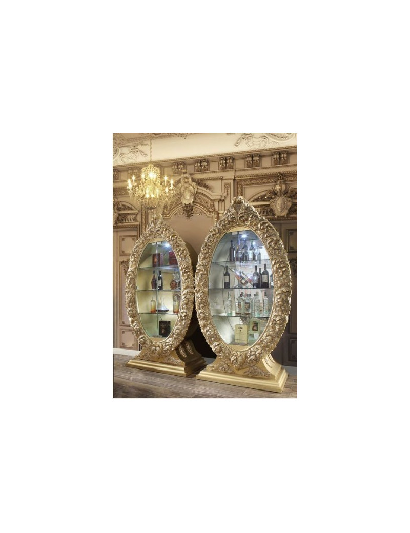 DN00457 Gold Finish 7PC Dining Set Seville Victorian Style Collection by Acme Furniture
