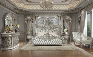 BD01487EK Bed Victorian Style Sandoval Collection by Acme Furniture