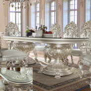 HD 8088 Dining Set Long Table Homey Design Victorian, European & Classic design