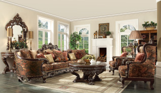 HD 111 Homey Design upholstery living room set Victorian, European & Classic design Sofa Set