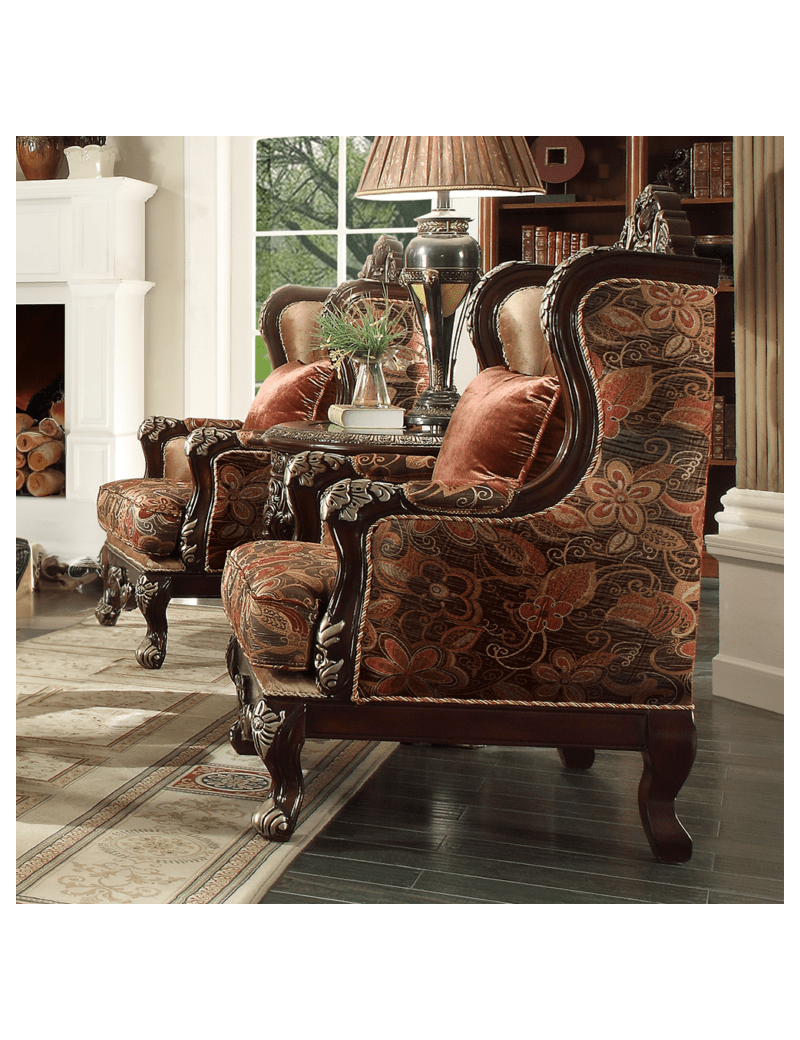 HD 111 Homey Design upholstery living room set Victorian, European & Classic design Sofa Set