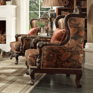 HD 111 Homey Design upholstery living room set Victorian, European & Classic design Sofa Set