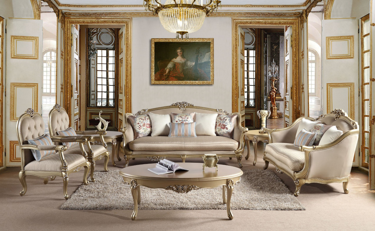 INFSG-617C Victorian Style Living Room Set by Infinity Furniture Import