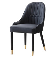 DT0227 7PC Dining Set Modern Style Black MDF Panel & Ripple Legs by Artisan Furniture