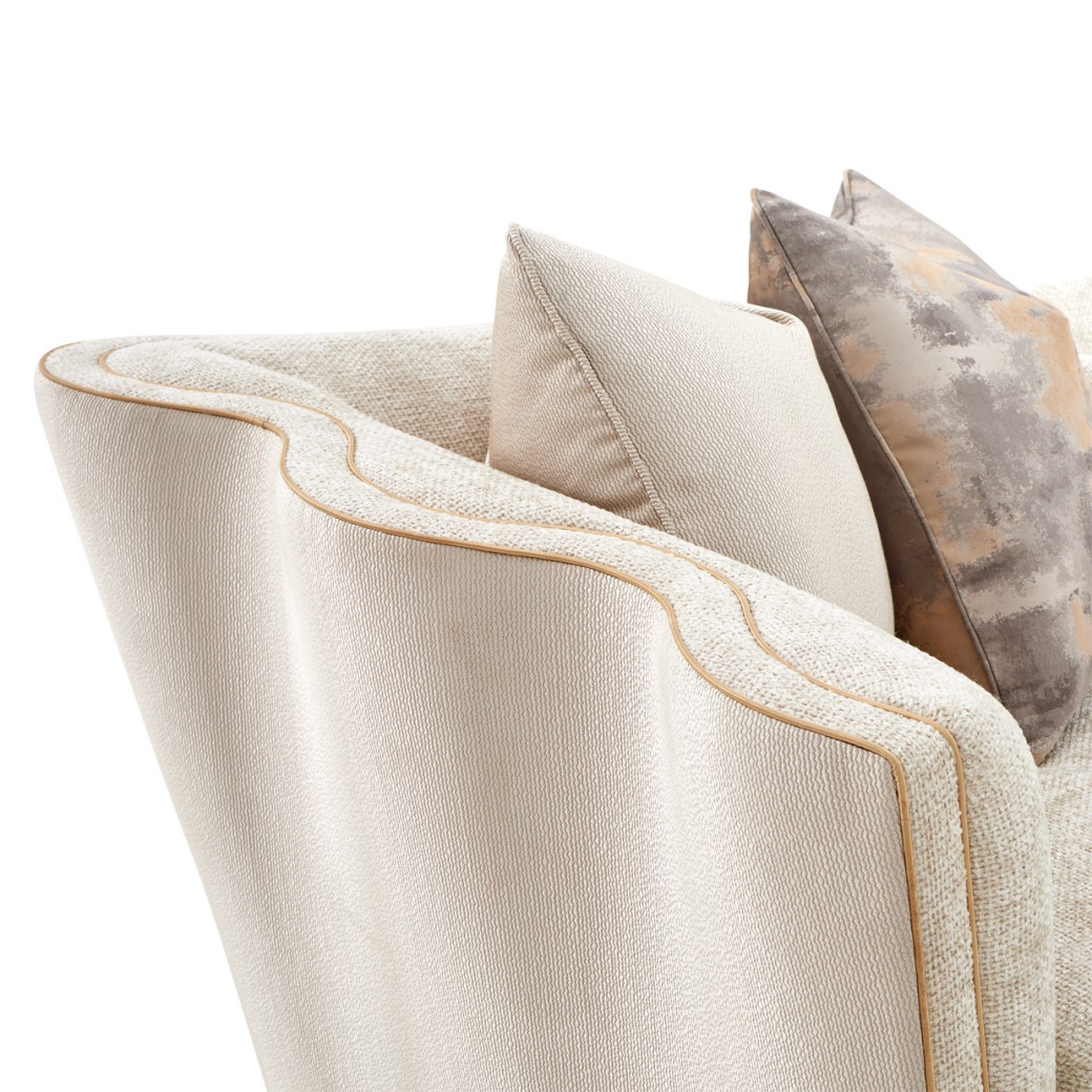 Sofa Cappuccino Light Champagne La Terrazza Collection by Michael Amini 9092815-CPCNO-124