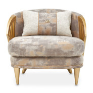 Accent Chair Cappuccino Light Champagne La Terrazza Collection by Michael Amini 9092834-CPCNO-124