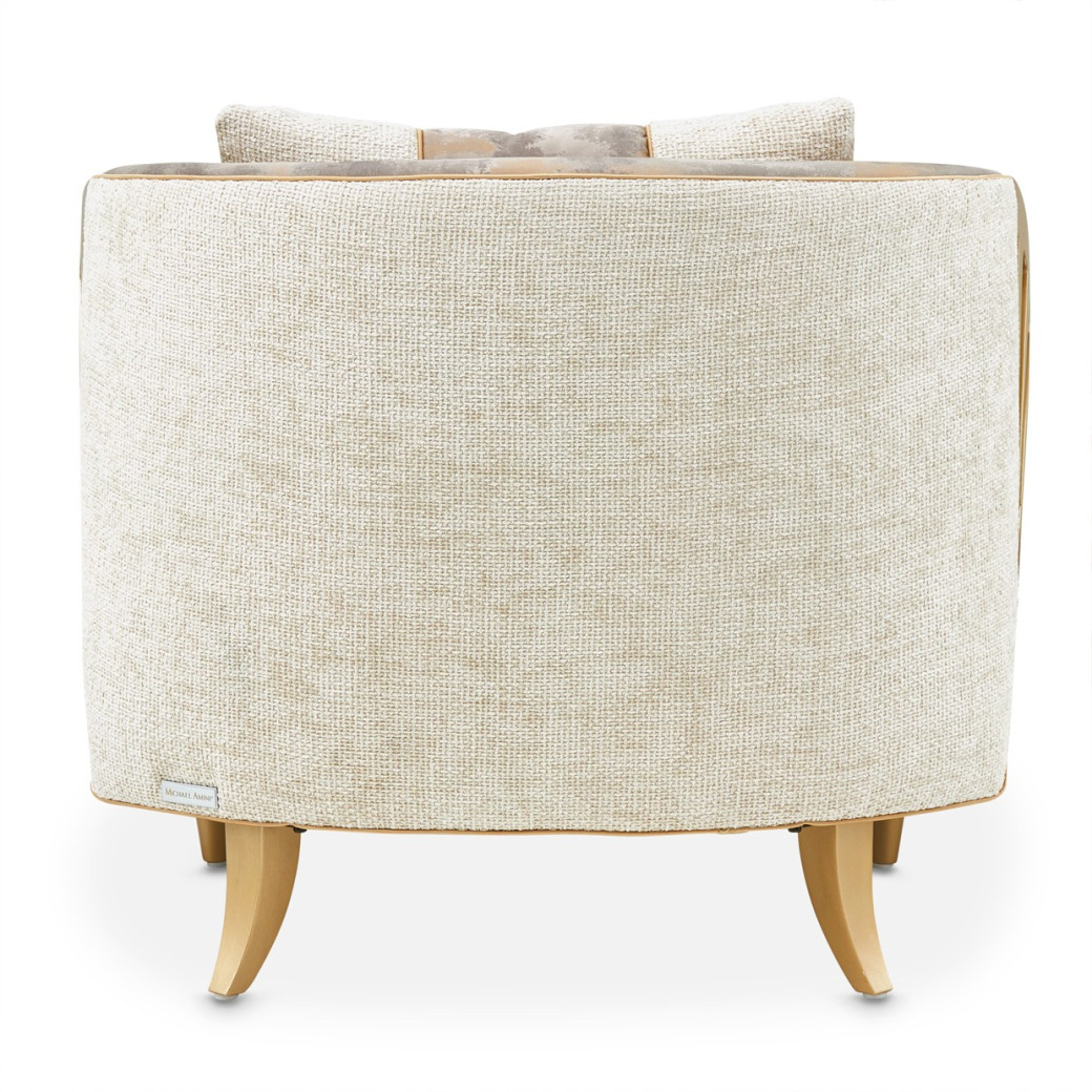 Accent Chair Cappuccino Light Champagne La Terrazza Collection by Michael Amini 9092834-CPCNO-124