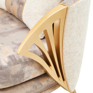 Accent Chair Cappuccino Light Champagne La Terrazza Collection by Michael Amini 9092834-CPCNO-124