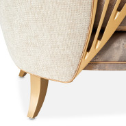 Accent Chair Cappuccino Light Champagne La Terrazza Collection by Michael Amini 9092834-CPCNO-124
