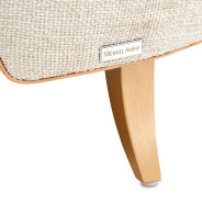 Accent Chair Cappuccino Light Champagne La Terrazza Collection by Michael Amini 9092834-CPCNO-124