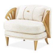 Accent Chair Starlight Light Champagne Light Terrazza Collection By Michael Amini 9092834-STRLT-124