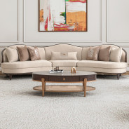 3 Piece Sofa Linen Warm Pecan Warm Pecan Camellia Field Collection By Michael Amini 9090-3PC-LINEN-400
