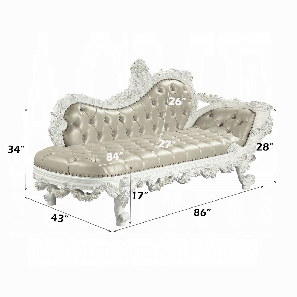 BD00677 Antique White Finish Bench Vanaheim Collecetion by Acme Furniture
