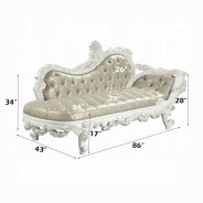 BD00677 Antique White Finish Bench Vanaheim Collecetion by Acme Furniture