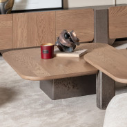 Cocktail Table Medium 2pc Saddle Brown Bristol Point Collection By Michael Amini LFR-BSTL204-226