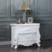 BD02254Q White Finish Bed Latisha Collection by Acme Furniture