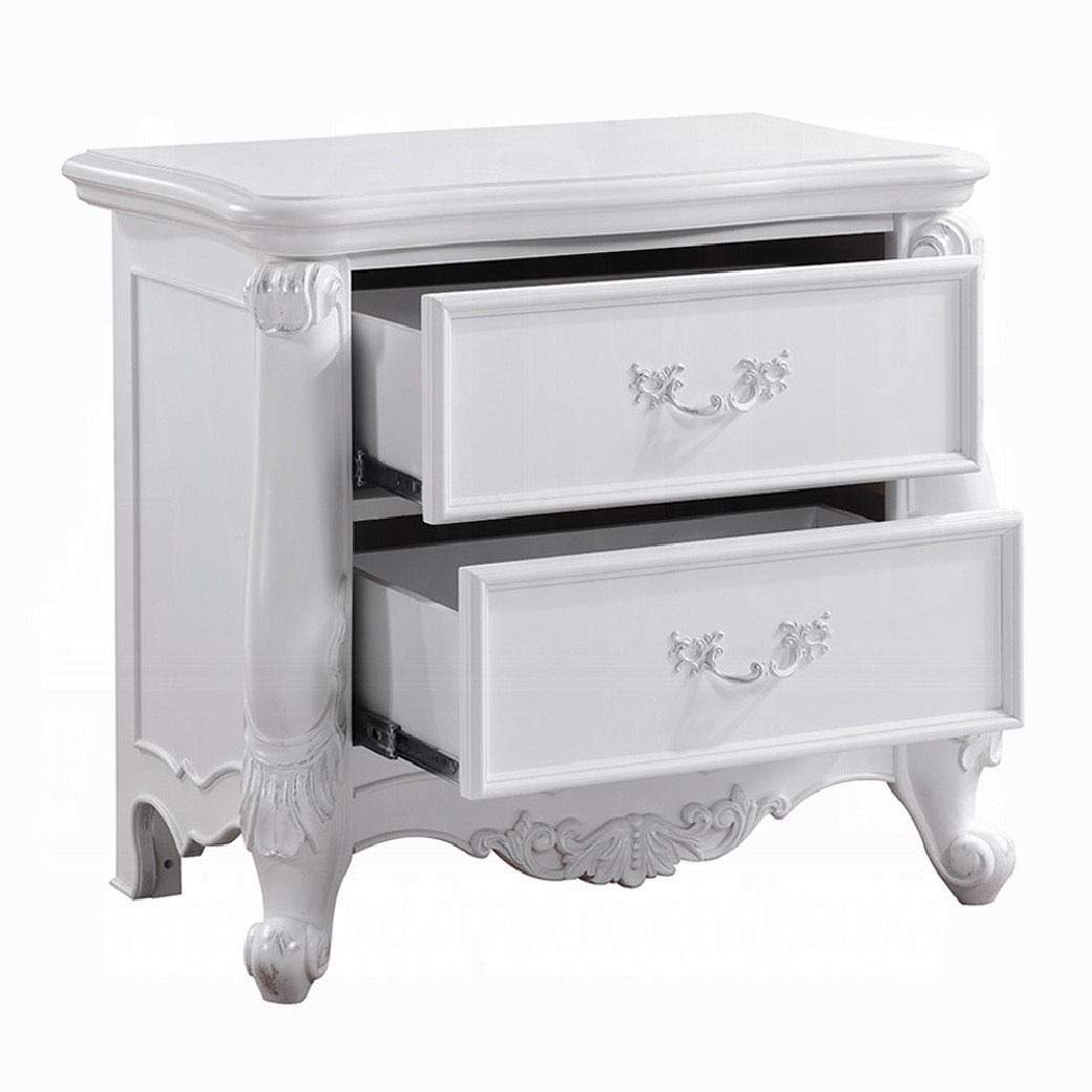 BD02254Q White Finish Bed Latisha Collection by Acme Furniture