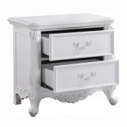 BD02254Q White Finish Bed Latisha Collection by Acme Furniture