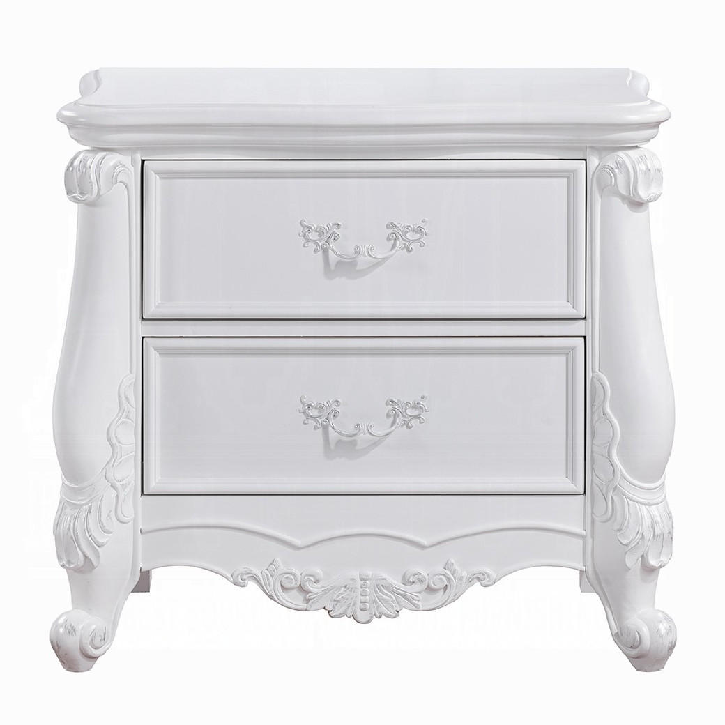 BD02254Q White Finish Bed Latisha Collection by Acme Furniture