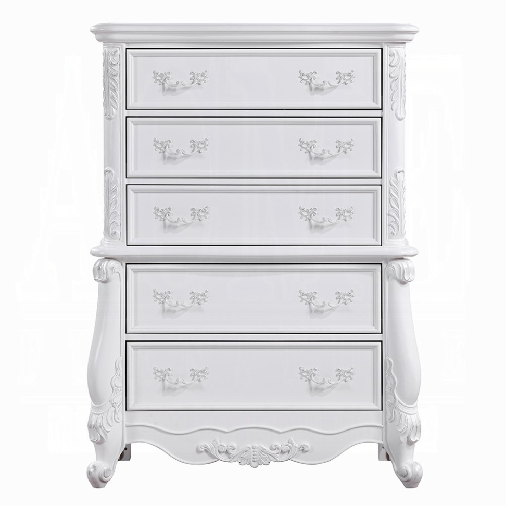 BD02254Q White Finish Bed Latisha Collection by Acme Furniture