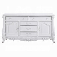 BD02254Q White Finish Bed Latisha Collection by Acme Furniture