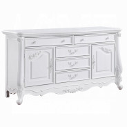 BD02254Q White Finish Bed Latisha Collection by Acme Furniture