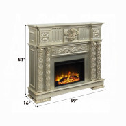 AC01311 Gold Patina Finish Fireplace Vendome II Collection By Acme Furniture