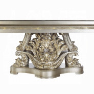 DN 01197 PU Champagne & Gold Finish Dining Room Victorian Style Danae Collection By Acme Furniture