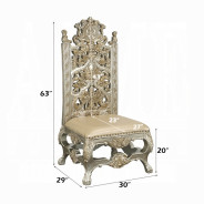 DN 01197 PU Champagne & Gold Finish Dining Room Victorian Style Danae Collection By Acme Furniture