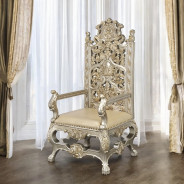 DN 01197 PU Champagne & Gold Finish Dining Room Victorian Style Danae Collection By Acme Furniture